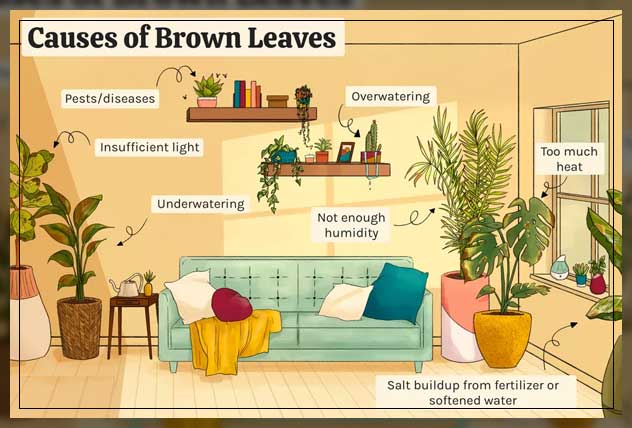 causes of brown leaves