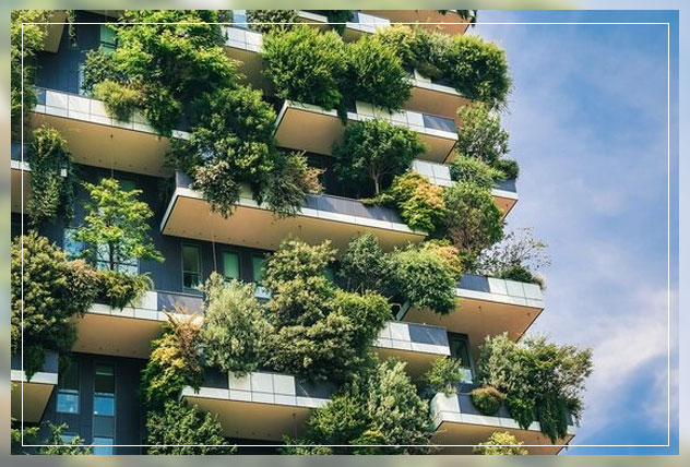green balcony flats